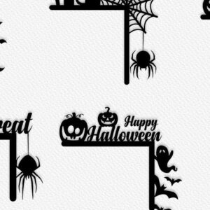 Intra απο ξύλο plywood 3mm-4mm πάχος - Halloween Door Corner  Δίασταση 15x15 cm INTRAFABR-38345686