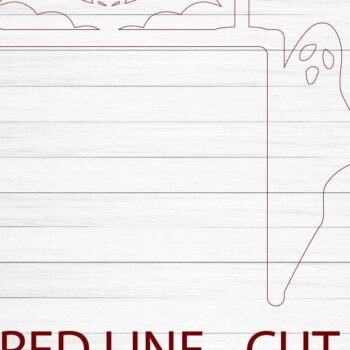 Intra απο ξύλο plywood 3mm-4mm πάχος - Halloween Door Corner. Δίασταση 15x15 cm INTRAFABR-34585811 - Image 2