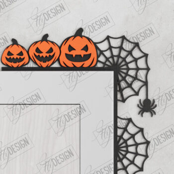 Intra απο ξύλο plywood 3mm-4mm πάχος - Πακέτο Halloween Door Corners |  CNC Δίασταση 15x15 cm INTRAFABR-104677340 - Image 7