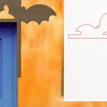 Intra απο ξύλο plywood 3mm-4mm πάχος - Halloween Door Corners Δίασταση 15x15 cm INTRAFABR-103797515 - Image 4