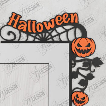 Intra απο ξύλο plywood 3mm-4mm πάχος - Halloween Door Corners | Διακόσμηση βεράντας Δίασταση 15x15 cm INTRAFABR-104676323 - Image 1