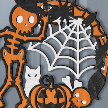 Intra απο ξύλο plywood 3mm-4mm πάχος - Πρότυπα δέσμης κρεμάστρας πόρτας αποκριών Δίασταση 12x12 cm INTRAFABR-106827787 - Image 2