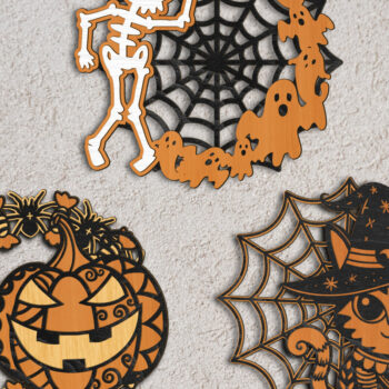 Intra απο ξύλο plywood 3mm-4mm πάχος - Πρότυπα δέσμης κρεμάστρας πόρτας αποκριών Δίασταση 12x12 cm INTRAFABR-106827787 - Image 4