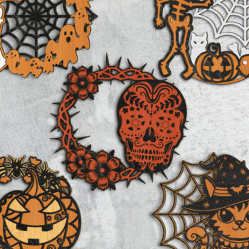 Intra απο ξύλο plywood 3mm-4mm πάχος - Πρότυπα δέσμης κρεμάστρας πόρτας αποκριών Δίασταση 12x12 cm INTRAFABR-106827787 - Image 8