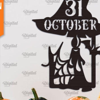 Intra απο ξύλο plywood 3mm-4mm πάχος - Σχέδιο κοπής με λέιζερ κρεμάστρα πόρτας αποκριών Δίασταση 15x15 cm INTRAFABR-104301413 - Image 1