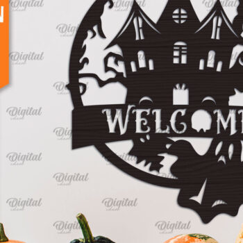 Intra απο ξύλο plywood 3mm-4mm πάχος - Σχέδιο κοπής με λέιζερ κρεμάστρα πόρτας αποκριών Δίασταση 15x15 cm INTRAFABR-104301083 - Image 1