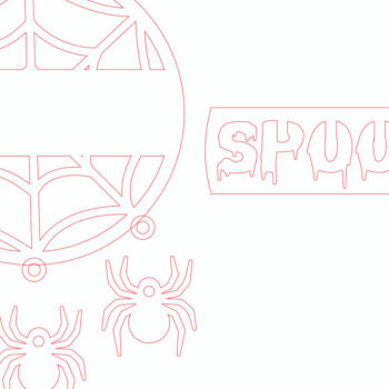 Intra απο ξύλο plywood 3mm-4mm πάχος - Halloween Door Hanger Δίασταση 15x15 cm INTRAFABR-102980606 - Image 4