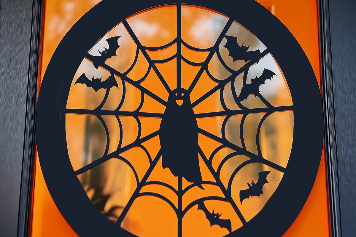 Intra απο ξύλο plywood 3mm-4mm πάχος - Κρεμάστρα πόρτας Halloween  Cut File Δίασταση 15x15 cm INTRAFABR-106574918