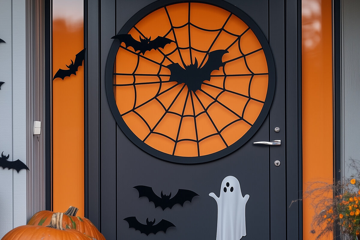 Intra απο ξύλο plywood 3mm-4mm πάχος - Κρεμάστρα πόρτας Halloween  Cut File Δίασταση 15x15 cm INTRAFABR-106576640