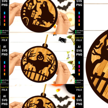 Intra απο ξύλο plywood 3mm-4mm πάχος - Πακέτο πινακίδων κρεμαστά πόρτας αποκριών Δίασταση 15x15 cm INTRAFABR-102913410 - Image 1