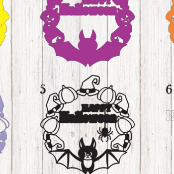 Intra απο ξύλο plywood 3mm-4mm πάχος - Πινακίδα πόρτας αποκριών με 3D στρώσεις νυχτερίδας Δίασταση 15x15 cm INTRAFABR-38085955 - Image 1