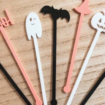Intra απο ξύλο plywood 3mm-4mm πάχος - Halloween Drink Stir Sticks Δίασταση 15x15 cm INTRAFABR-72247046 - Image 1