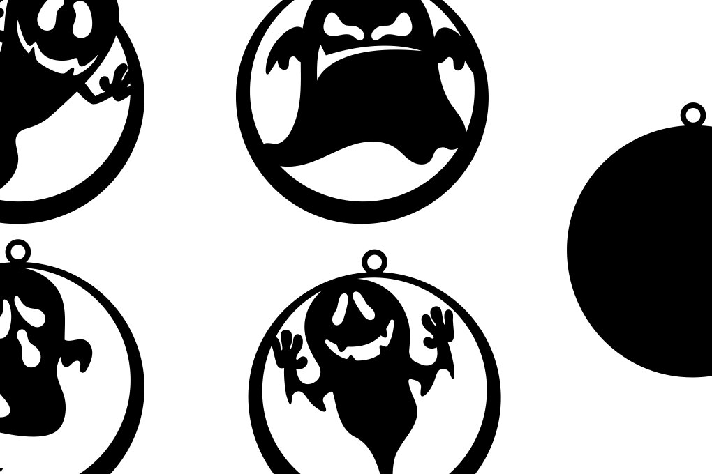 Intra απο ξύλο plywood 3mm-4mm πάχος - Halloween Earring  Ghost Earring  Δίασταση 3x3 cm INTRAFABR-68796743