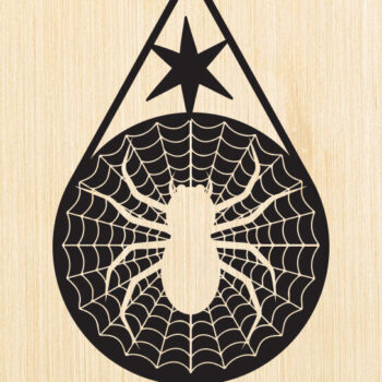 Intra απο ξύλο plywood 3mm-4mm πάχος - Αποκριάτικο σκουλαρίκι ,  κοπής με λέιζερ Δίασταση 15x18 cm INTRAFABR-92745481 - Image 4