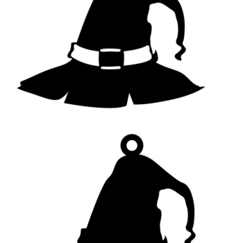 Intra απο ξύλο plywood 3mm-4mm πάχος - Αποκριάτικο σκουλαρίκι ,Κολοκύθα,καπέλο μαγισσών Δίασταση 3x3 cm INTRAFABR-77365088 - Image 1