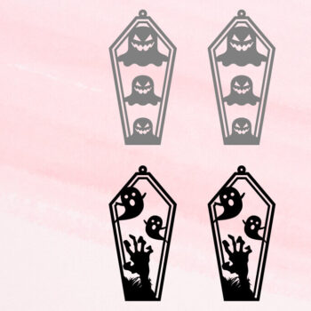 Intra απο ξύλο plywood 3mm-4mm πάχος - Σκουλαρίκια απόκριες | Μπρελόκ αποκριών Δίασταση 3x3 cm INTRAFABR-103700615 - Image 1