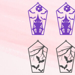 Intra απο ξύλο plywood 3mm-4mm πάχος - Αποκριάτικα σκουλαρίκια, Μπρελόκ αποκριών Δίασταση 3x3 cm INTRAFABR-102320772