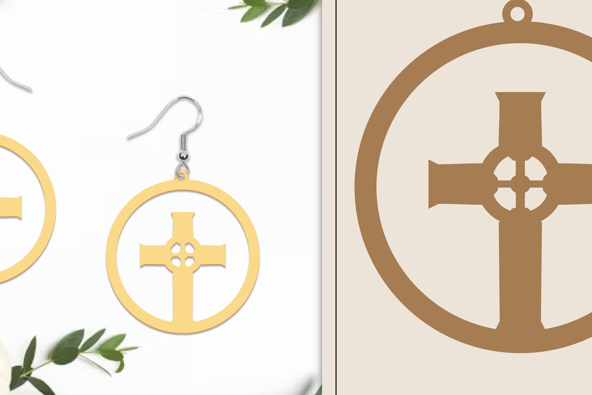 Intra απο ξύλο plywood 3mm-4mm πάχος - Αποκριάτικα σκουλαρίκια με λέιζερ Δίασταση 3x3 cm INTRAFABR-102817245