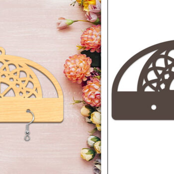 Intra απο ξύλο plywood 3mm-4mm πάχος - Αποκριάτικα σκουλαρίκια με λέιζερ Δίασταση 3x3 cm INTRAFABR-103958328 - Image 1