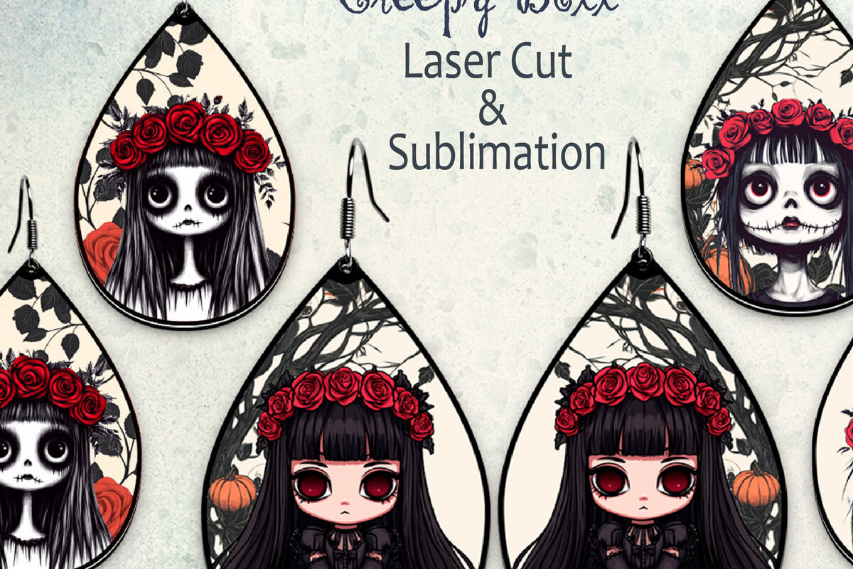 Intra απο ξύλο plywood 3mm-4mm πάχος - Αποκριάτικα σκουλαρίκια με λέιζερ. Δίασταση 3x3 cm INTRAFABR-125441636