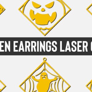 Intra απο ξύλο plywood 3mm-4mm πάχος - Πακέτο κοπής λέιζερ αποκριάτικων σκουλαρίκια 3 Δίασταση 3x3 cm INTRAFABR-75154918