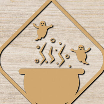 Intra απο ξύλο plywood 3mm-4mm πάχος - Σκουλαρίκια απόκριες με λέιζερ δέσμη 5 Δίασταση 3x3 cm INTRAFABR-75155983 - Image 3