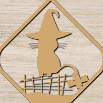 Intra απο ξύλο plywood 3mm-4mm πάχος - Αποκριάτικα σκουλαρίκια με λέιζερ σχέδιο 19 Δίασταση 3x3 cm INTRAFABR-76041538 - Image 1