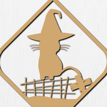 Intra απο ξύλο plywood 3mm-4mm πάχος - Αποκριάτικα σκουλαρίκια με λέιζερ σχέδιο 19 Δίασταση 3x3 cm INTRAFABR-76041538 - Image 3