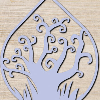 Intra απο ξύλο plywood 3mm-4mm πάχος - Αποκριάτικα σκουλαρίκια Σχέδιο κοπής με λέιζερ 24 Δίασταση 3x3 cm INTRAFABR-76142678 - Image 2