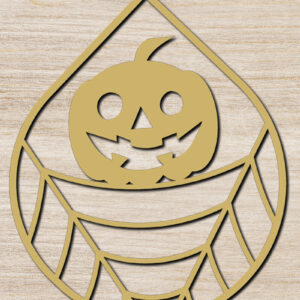 Intra απο ξύλο plywood 3mm-4mm πάχος - Σχέδιο κοπής με λέιζερ αποκριάτικα σκουλαρίκια 29 Δίασταση 3x3 cm INTRAFABR-76193500