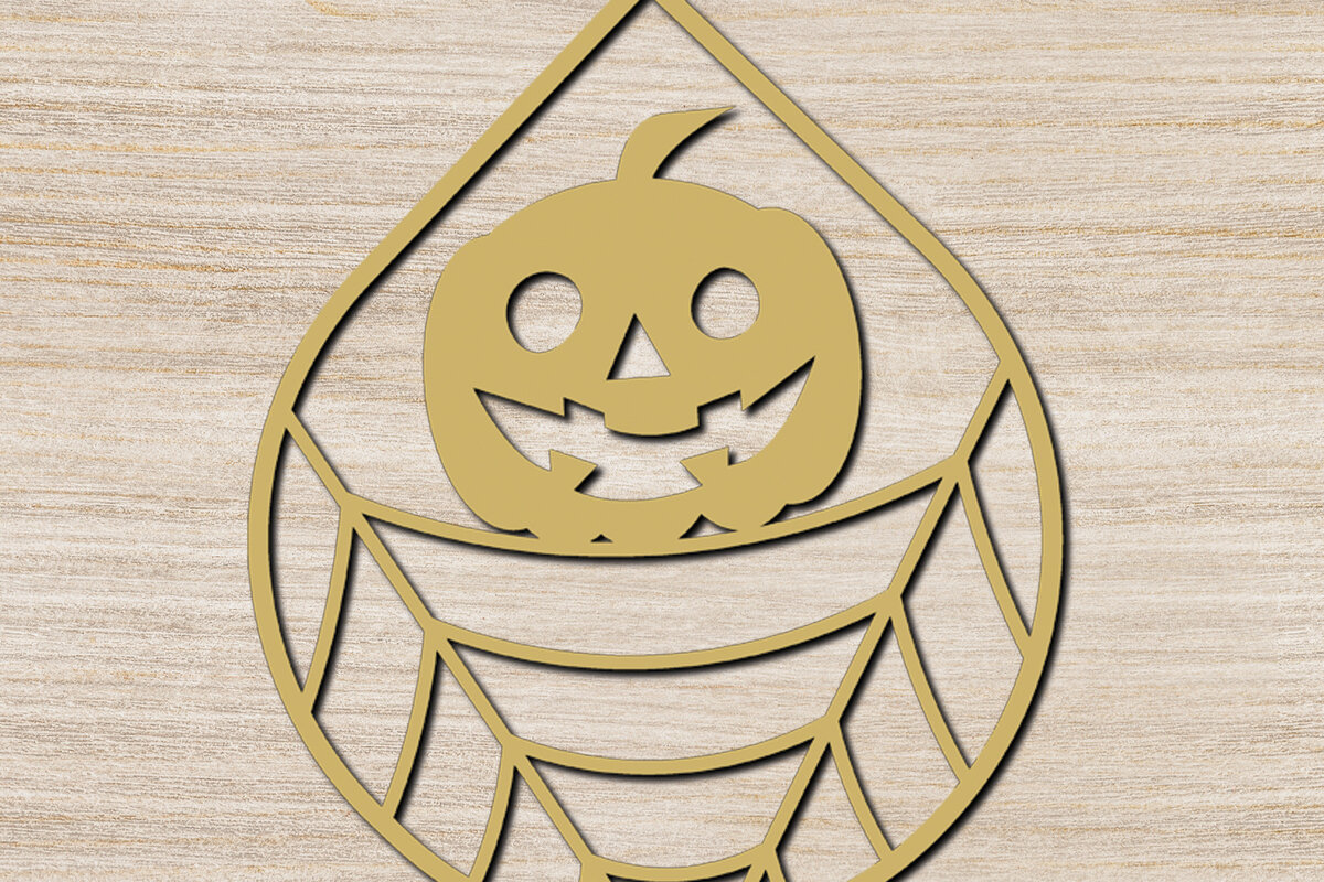 Intra απο ξύλο plywood 3mm-4mm πάχος - Σχέδιο κοπής με λέιζερ αποκριάτικα σκουλαρίκια 29 Δίασταση 3x3 cm INTRAFABR-76193500