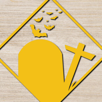 Intra απο ξύλο plywood 3mm-4mm πάχος - Αποκριάτικα σκουλαρίκια με λέιζερ σχέδιο 8 Δίασταση 3x3 cm INTRAFABR-75912633 - Image 2