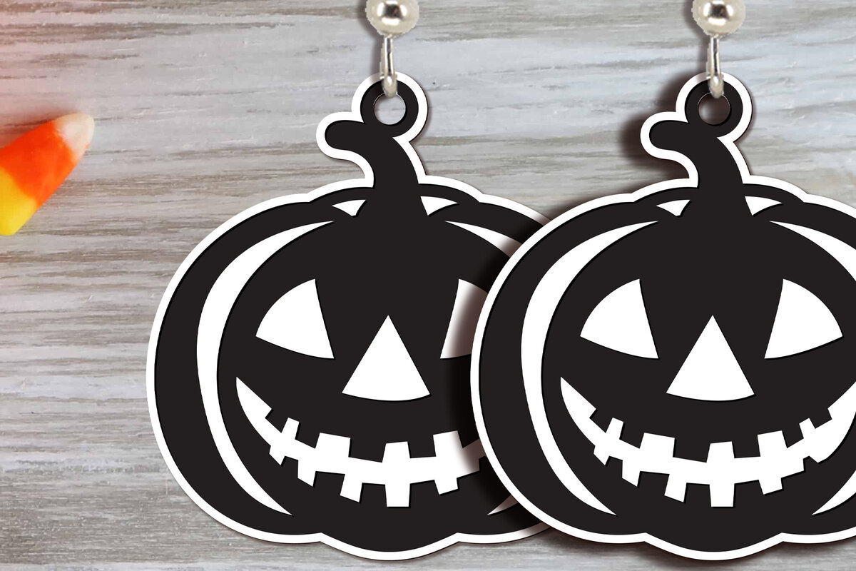 Intra απο ξύλο plywood 3mm-4mm πάχος - Αποκριάτικα σκουλαρίκια Laser Cut  Δίασταση 3x3 cm INTRAFABR-100677111