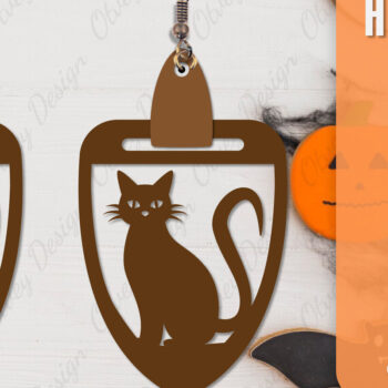 Intra απο ξύλο plywood 3mm-4mm πάχος - Αποκριάτικα σκουλαρίκια με λέιζερ Δίασταση 3x3 cm INTRAFABR-106149968 - Image 7