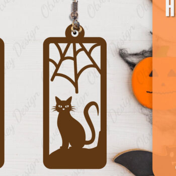 Intra απο ξύλο plywood 3mm-4mm πάχος - Αποκριάτικα σκουλαρίκια με λέιζερ Δίασταση 3x3 cm INTRAFABR-106150004 - Image 7