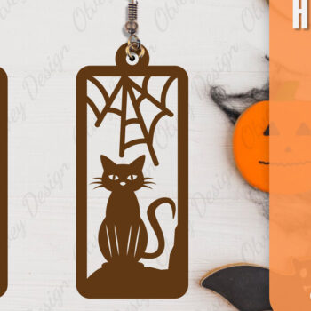 Intra απο ξύλο plywood 3mm-4mm πάχος - Αποκριάτικα σκουλαρίκια με λέιζερ Δίασταση 3x3 cm INTRAFABR-106150004 - Image 8