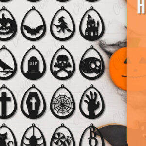 Intra απο ξύλο plywood 3mm-4mm πάχος - Αποκριάτικα σκουλαρίκια με λέιζερ Δίασταση 3x3 cm INTRAFABR-106149704