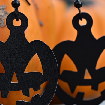 Intra απο ξύλο plywood 3mm-4mm πάχος - Αποκριάτικα Σκουλαρίκια  Cut  Δίασταση 3x3 cm INTRAFABR-100933070 - Image 1