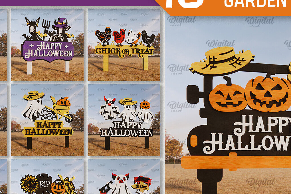 Intra απο ξύλο plywood 3mm-4mm πάχος - Πακέτο λέιζερ με πινακίδες αποκριάτικων αγροκτημάτων Δίασταση 15x15 cm INTRAFABR-107114893