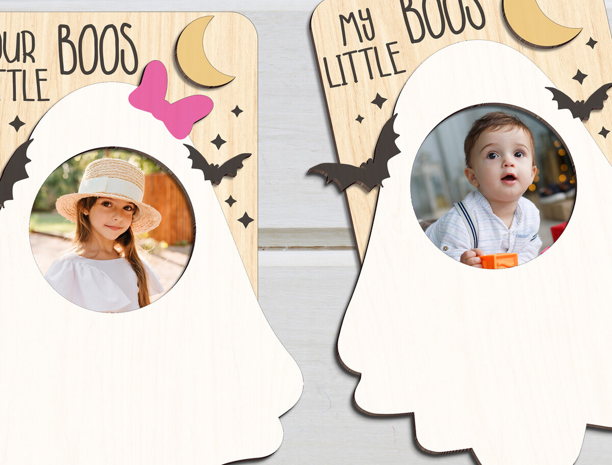 Intra απο ξύλο plywood 3mm-4mm πάχος -  κορνίζας με μαγνήτη ψυγείου Halloween Δίασταση 20x25 cm INTRAFABR-101628055