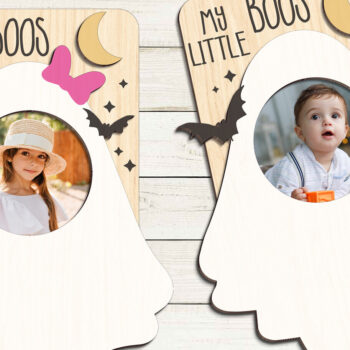 Intra απο ξύλο plywood 3mm-4mm πάχος -  κορνίζας με μαγνήτη ψυγείου Halloween Δίασταση 20x25 cm INTRAFABR-101628055 - Image 2