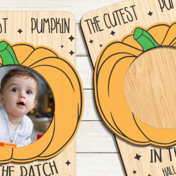 Intra απο ξύλο plywood 3mm-4mm πάχος - Κορνίζα φωτογραφιών μαγνήτης ψυγείου αποκριών Δίασταση 20x25 cm INTRAFABR-101833553 - Image 2