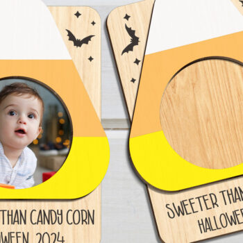 Intra απο ξύλο plywood 3mm-4mm πάχος - Κορνίζα φωτογραφιών μαγνήτης ψυγείου αποκριών Δίασταση 20x25 cm INTRAFABR-101833603 - Image 1