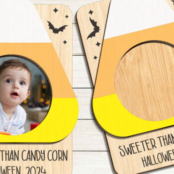 Intra απο ξύλο plywood 3mm-4mm πάχος - Κορνίζα φωτογραφιών μαγνήτης ψυγείου αποκριών Δίασταση 20x25 cm INTRAFABR-101833603 - Image 2