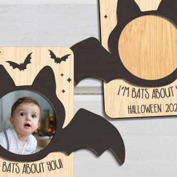 Intra απο ξύλο plywood 3mm-4mm πάχος - Κορνίζα φωτογραφιών μαγνήτης ψυγείου αποκριών Δίασταση 20x25 cm INTRAFABR-101833881 - Image 1