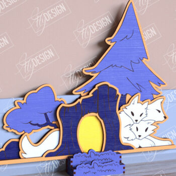 Intra απο ξύλο plywood 3mm-4mm πάχος - Halloween Garden Door | Στοιχειωμένο Σπίτι Δίασταση 15x15 cm INTRAFABR-104180809 - Image 1