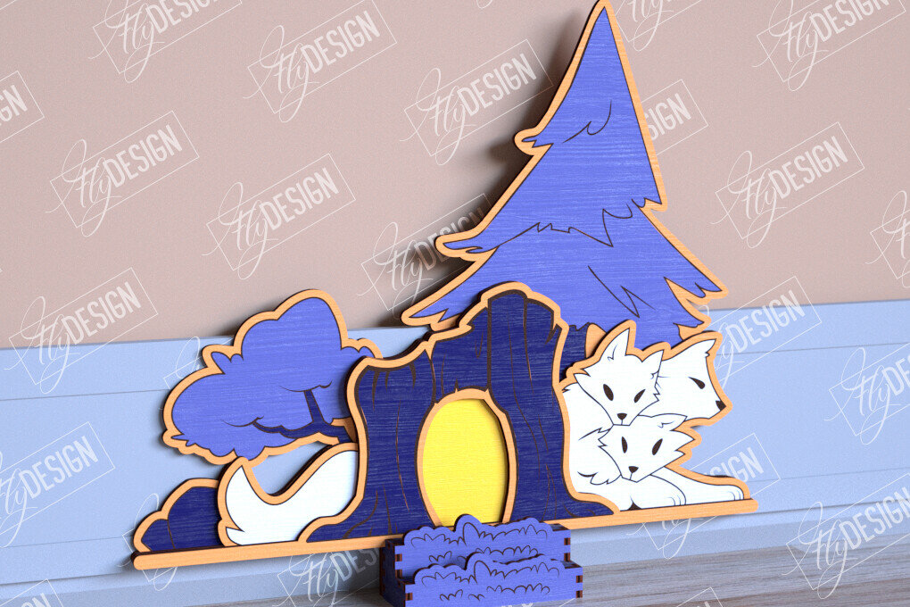 Intra απο ξύλο plywood 3mm-4mm πάχος - Halloween Garden Door | Στοιχειωμένο Σπίτι Δίασταση 15x15 cm INTRAFABR-104180809