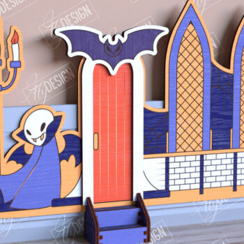 Intra απο ξύλο plywood 3mm-4mm πάχος - Halloween Garden Door | Στοιχειωμένο Σπίτι Δίασταση 15x15 cm INTRAFABR-104180819 - Image 1