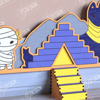 Intra απο ξύλο plywood 3mm-4mm πάχος - Halloween Garden Door | Στοιχειωμένο Σπίτι Δίασταση 15x15 cm INTRAFABR-104180838 - Image 1