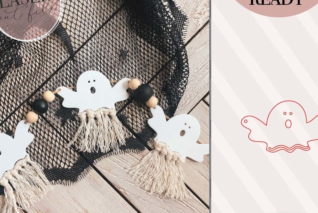 Intra απο ξύλο plywood 3mm-4mm πάχος - Halloween Garland  Δίασταση 4x4 cm INTRAFABR-72643611